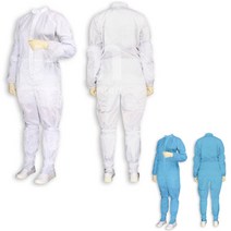 통풍 쾌적 편안한 반도체 LCD 크린룸 방진복 작업복 크린룸작업복 제전복 정전기방지, 3XL, White