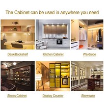 캐비넷 라이트 조명 아파트 천장 부엌 침실 안방 벽걸이 천정 화장실 샹들리에 셀프 레일 등 EtrnLED USB 5V LED 캐비닛 퍽 디스플레이 케이스 선반 카운터 캐러밴 캠핑카, [02] Cold White, [01] Silver shell