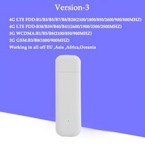 유심 라우터 이동식 와이파이 인터넷 에그 데이터 차량용 vsvabefv 잠금 해제 wifi 모뎀 동글 150mbps lte with sim 카드 슬롯 usb 무선 wifi 모뎀, 버전-3