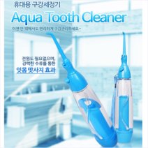 치아교정관리 잇몸관리 치간치솔 물치솔 휴대용 구강세정기 물치실 5세이상, 구강세정기[Aqua Tooth Cleaner]