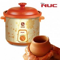 3.5L 엔유씨3052 황토 슬로우쿠커 대용량 세라믹용기, 단일옵션