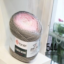 울마트 플라워메리노 복합나염 뜨개실 털실, 544