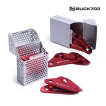 텐트스토퍼 메탈팩(삼각스토퍼), 메탈/레드