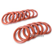 고무오링 패킹 실리콘 오링 고무링 10pcs 와이어 직경 2.4mm OD7-110mm 내유성 VMQ 실리콘 고무 씰링 링 고, 17 23mm