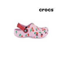 [크록스] 키즈 푸드 프린트 클로그 발레리나핑크 207150-6GD