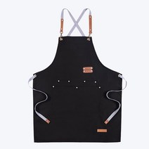 앙겔로스 바리스타 앞치마 블랙(면), 1개