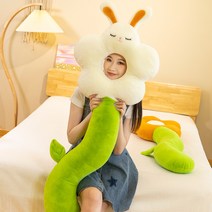 플라워 바디필로우 롱쿠션+안대 솜포함 14세 이상 이용, 핑크색