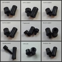 당구 관절 보호대 Uni loc Radial 516x18 -38x11 38x10 516x14 wavy joint Optional Joint Caps 당구 액세서리, 우드 조인트, 4세트