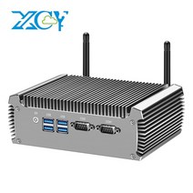 XCY 미니 PC 인텔 코어 i7-4500U 2x RS-232 산업용 컴퓨터 Windows Linux, 8G RAM 128G SSD WiFi, Intel Core i7-5500U