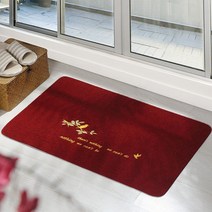 욕실문지방 화장실 실외 매트 가정용 물흡수 문입구 현관발매트 문간 미끄럼방지 문밖 도어매트 진입문, T10-와인색 희소식 암호설정, C06-50*160CM(셰프 방)