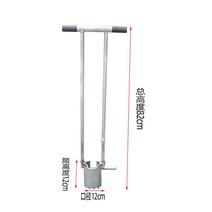 구근파종기 구멍삽 모종천공기 한손모종이식기 깨파종기 모종 유물 옥수수 수박 후추 모종 화분 야채 다기능 모종 파고 모종 펀처 농업 도구, 직경 12cm 톱니(50cm 묘목에 적합)