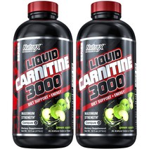 뉴트렉스리서치 리퀴드 카르니틴 3000 그린 애플, 473ml, 2개