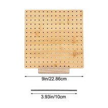 목모보드 나무 블로킹 보드 할머니 사각 크로셰 작은 구멍으로 제작 매트 뜨개질 크로셰블로킹보드나무상판나무판블로킹 보드원목보드원목diy공예만들기나무판목각인형나무 장식나무 장식, 9 inches
