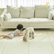 엘리샤펫 PVC 펫매트 폴딩4단 5T 강아지 미끄럼방지 다용도 펫매트, 테라조