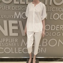 BCBG NC13 삐삐 펀칭 블라우스 B1C7B479