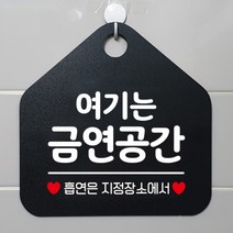 [바보사랑] 오픈 사무실 문 실내 걸이용 포맥스 화장실 금연 안내판 팻말 제작 288여기는, 옵션1:288여기는금연공간 / 옵션2:화이트판+문구골드무광