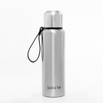 실버 이중 보온 보냉 써모보틀 800ML 아기분유 텀블러 캠핑컵 핸드드립 세척 신입사원