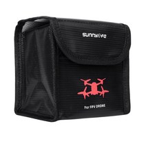 shangren 배터리 충전을 위한 내화 방폭 Lipo 배터리 안전 가방 DJI FPV Drone/Googles V2용 보호 안전 파우치 자루, 88x61x42mm, 내화 재료, 2 드론 용 배터리