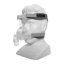 코골이방지 양압기 풀 페이스 마스크 CPAP 자동 CPAP APAP BIPAP 기계 사이즈 S/M/L CPAP 조절식 헤드 기, 01 S