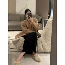 복고풍 우아한 겉옷 여성