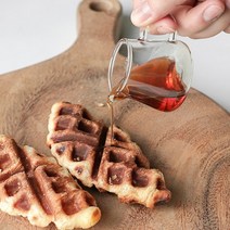 내열유리 샷잔 시럽잔 홈카페 메이플시럽 미니 계량컵, 대100ml2p