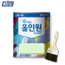 KCC 올인원 수성 다용도 친환경페인트 철재 목재 벽지 유광 0.9L, GR07