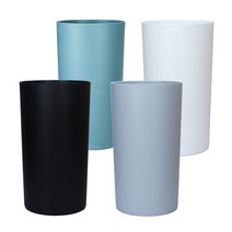 SKCAMEL 10리터 오픈 휴지통 종량제 쓰레기통 분리수거함, 블랙, 1개