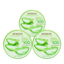 애와진 알로에 100% 수딩젤, 3개, 300ml