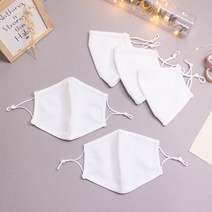 비단길 끈조절 무지 성인용 입체 면 마스크