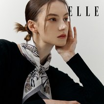 엘르 라인리본 실크 미니스카프 SE911S303