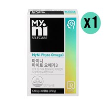 마이니 파이토 오메가3 식물성오메가3 임산부오메가3 해조류 비린맛없이 식물DHA dpa, 1box, 60캡슐