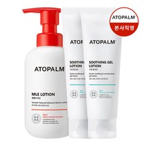 아토팜 [아토팜] 진정보습 세트(MLE 로션 300ml+수딩젤로션 120ml 2개), 단품없음
