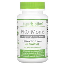 하이퍼바이오틱스 - PRO Moms 키위 함유 50억 CFU 타임릴리즈 태블릿 30정