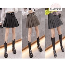 포켓 여성 골프웨어 치마바지 플리츠 라운딩 큐롯 테니스치마 연습복 필드룩 주름, B