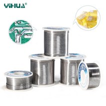 용접 납땜용품 Yihua 50g 납땜 주석 와이어 주석 용융 로진 코어 0 4mm 0 6mm 0 8mm 1mm 납땜 와이어 롤 무세척 플럭스 2 0, 1.0mm, 1.0mm