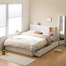 파로마 루다 LED 편백 통수납침대 SS 맘모스독립유로탑매트 착불