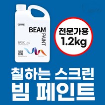 프로젝터매니아 빔페인트 엑스퍼트 벽체용 페인트 전문가용 빔프로젝터 스크린 스프레이시공, 1.2kg