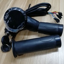 속도계/Lcd 디스플레이 24v36v48v60v + 잠금/키 롤링 그립 스로틀 액셀러레이터 전기 스쿠터 자전거 MTB, 10 36v lock half twist, 한개옵션1
