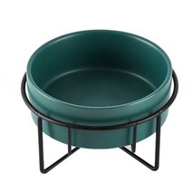 펫홀릭 클래식 세라믹 식기 딥그린 1개