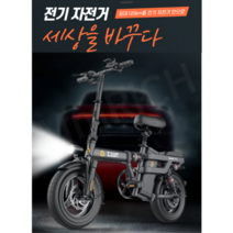 접이식 전기자전거 해외 Top1 강력한 파워 소형 독일 14인치, 48V, 대용량 배터리, F9 모델 8AH 약 32KM