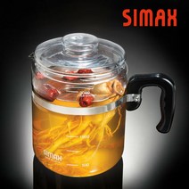 시맥스 내열유리 약탕기 직화약탕기 유리주전자, 3L