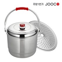 주방1번가 주코(JOOCO) 27종 스텐들통 스텐 빨래솥 곰솥 국통 찜통 찜기 육수통 소스통 다용도 업소용 가정용 식당용, 혼합색상, 대(310x230mm)