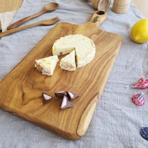 아트박스/홀린 Holin 티크 통원목 도마 핸들스퀘어