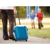 미국 콜맨 COLEMAN 15L 휠드 쿨러 다크블루 아이스박스, 단품