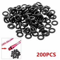 룰렛돌림판 다트 200PCS 다트 팁 고무 O 링 블랙 1PCS 도구 가스 켓 그립 와셔 Grommets 전문 액세서리, 01 200PCS ring
