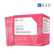 종근당 엘라스틴 어린 콜라겐 저분자 피쉬콜라겐 비오틴 생선 어류 비늘 콜라겐 코라겐 히알루론산 석류맛 분말 스틱 식약처 안전관리 인증, 4박스, 60포
