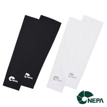 네파 브랜드 2세트 남성 여성 쿨토시 팔토시 자전거 골프 낚시 여름 자외선차단, 블랙 + 블랙