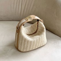 탑트레일/마론 버클형 피크닉 라탄백 여름 여성 라피아백 라탄백 캔버스백 휴양지룩