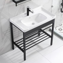 세면대 하부장 베란다 발코니 소형 간이 세면 세라믹, F타입 기본형