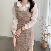 [오늘출발] 엘텍몰 트위드 뷔스티에 원피스